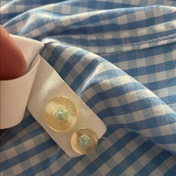 Vineyard Vines Light Blue Gingham Shirt - Picture 10 of 10